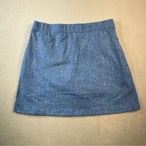 J. McLaughlin Briana Mini Nordic Lingon Golf Skort, Sky Blue/Denim, Sz M